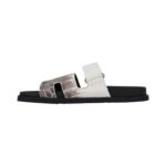 Hermes Himalaya Crocodile Chypre Slingback Flat Sandals - Image 2