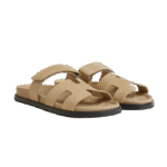 Hermes Chypre Sandal Beige Suede - Image 2
