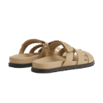 Hermes Chypre Sandal Beige Suede - Image 3