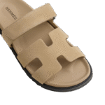 Hermes Chypre Sandal Beige Suede - Image 5