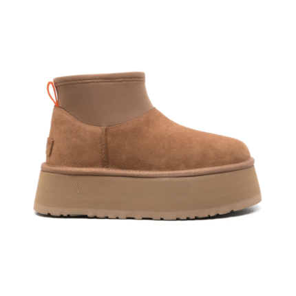 UGG Women's Classic Mini Dipper platform boot chestnut brown