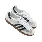 Adidas Samba OG Crystal White and Silver Metallic - Image 2
