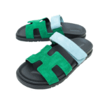Hermès Chypre sandals Light blue Green - Image 2